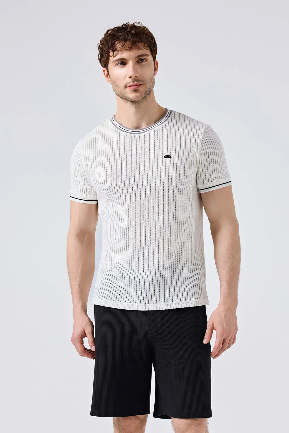 Ellesse Erkek Off White Tişört 6SM5046