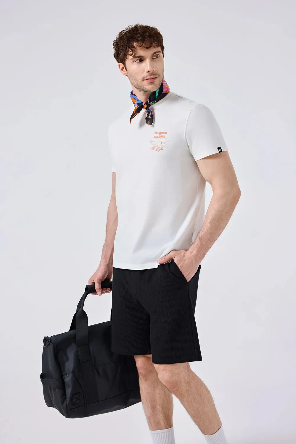 Ellesse Erkek Off White Tişört 6SM5065