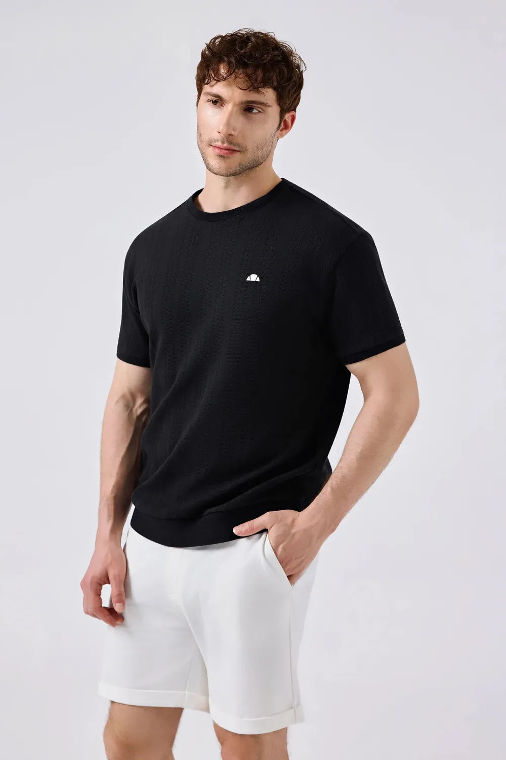Ellesse Erkek Siyah Tişört 6SM5057