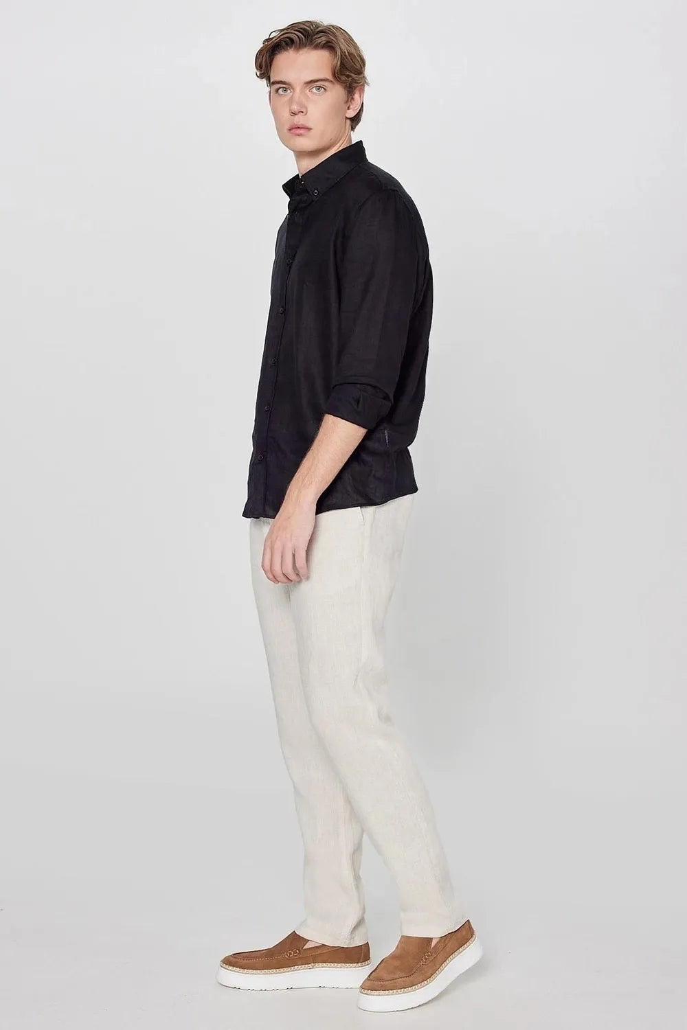 Lee Erkek Bej Keten Pantolon L2610018614