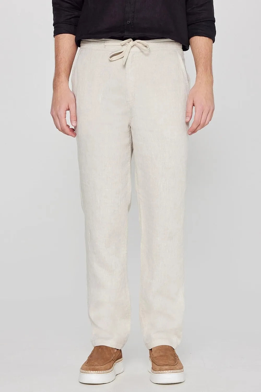 Lee Erkek Bej Keten Pantolon L2610018614