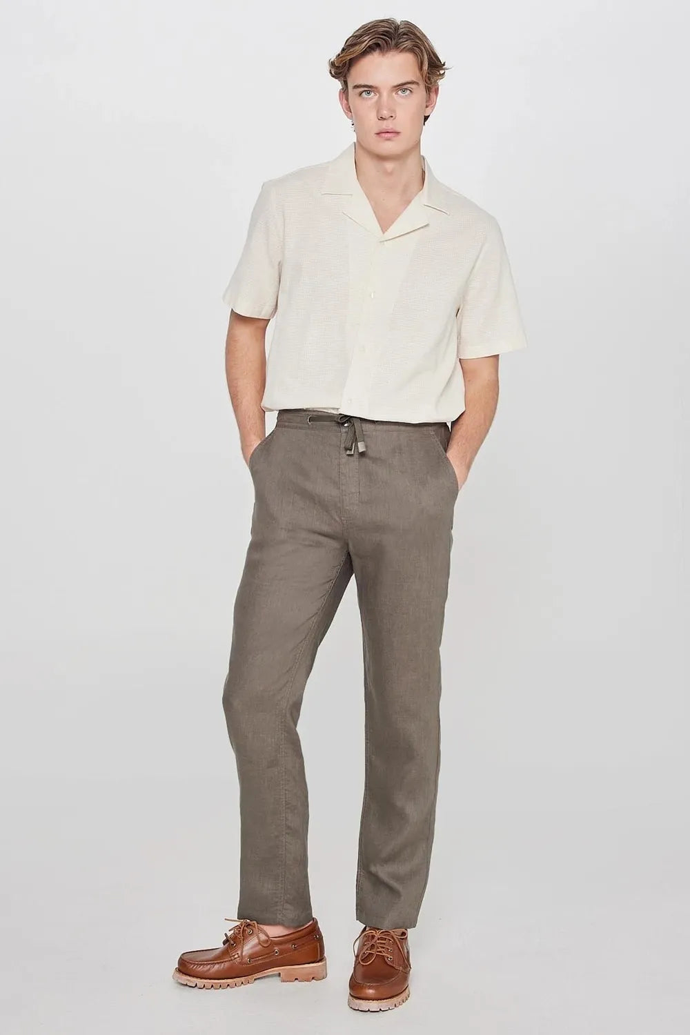 Lee Erkek Khaki Keten Pantolon L2610018801
