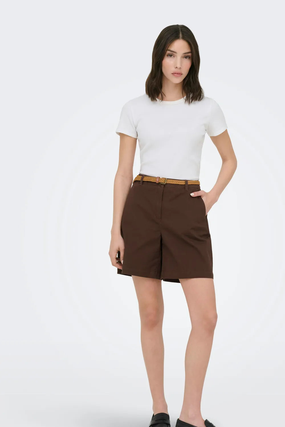 JDY Kadın Chicory Coffee Bermuda Şort 15369843