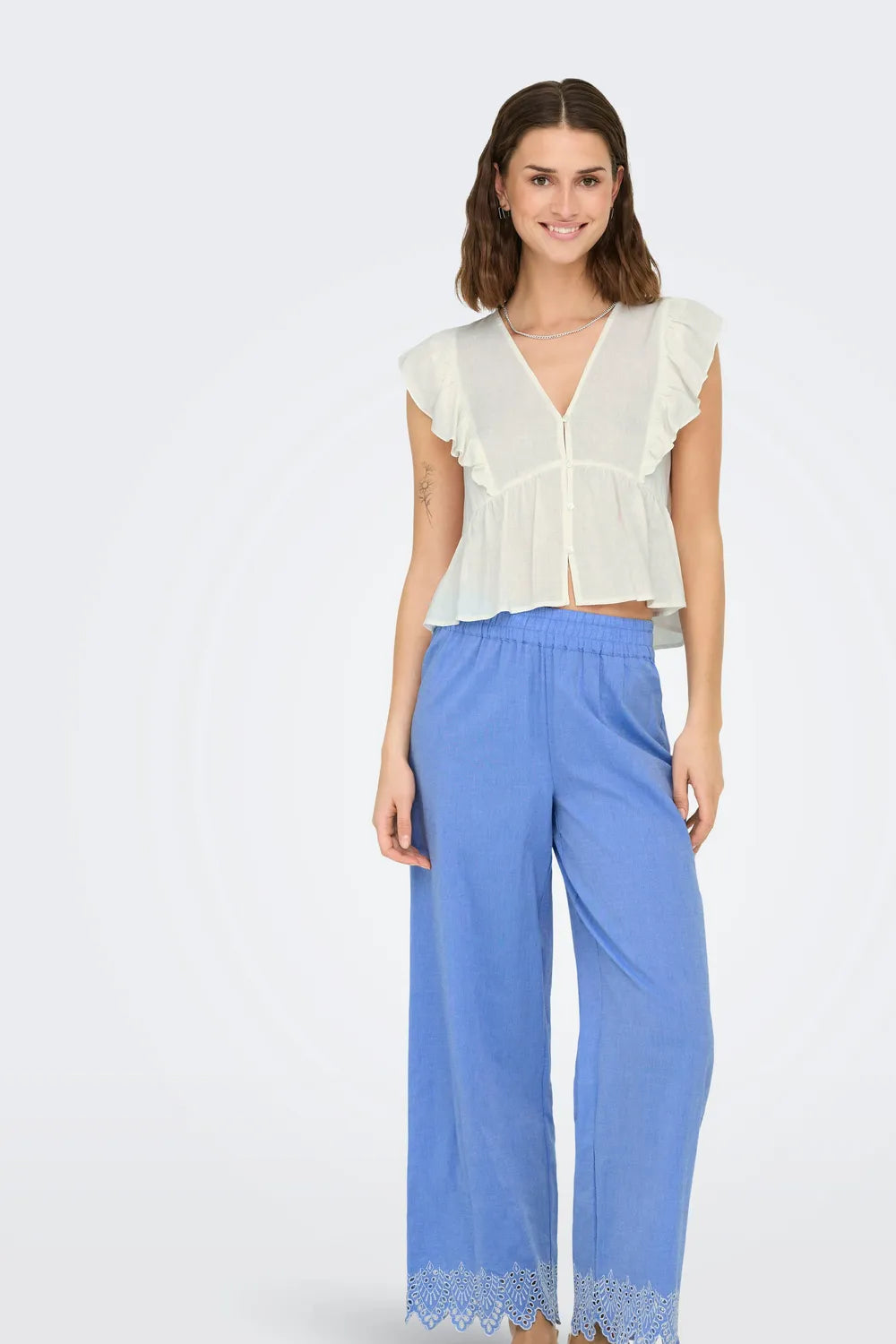 ONLY Kadın Gökyüzü Mavisi Pantolon 15343184