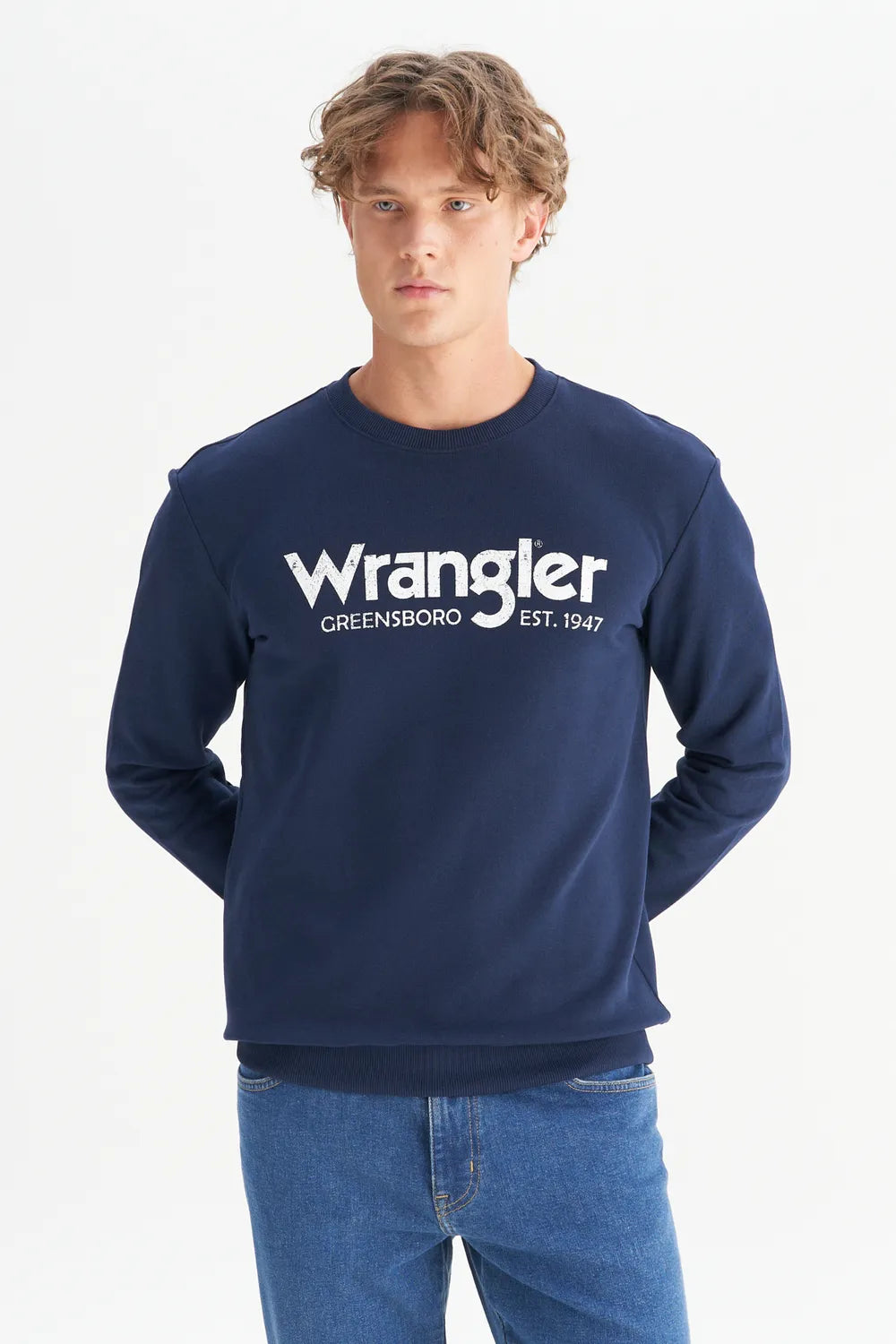WRANGLER Erkek Lacivert Sweatshirt W212025