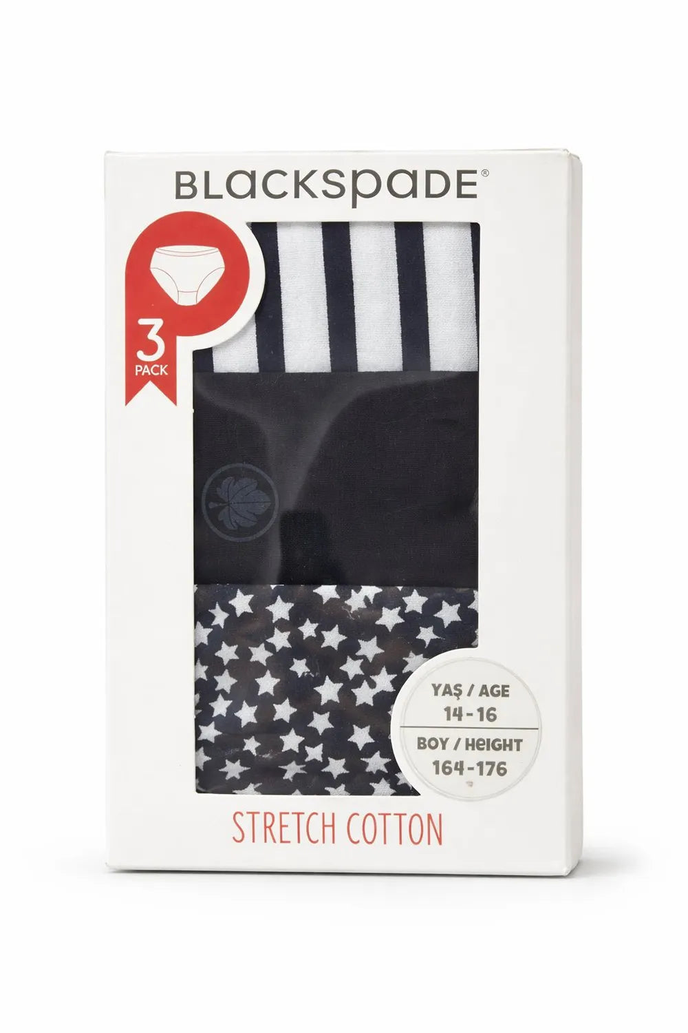 Blackspade Çocuk Çok Renkli 3'lü Paket Kısa 1294