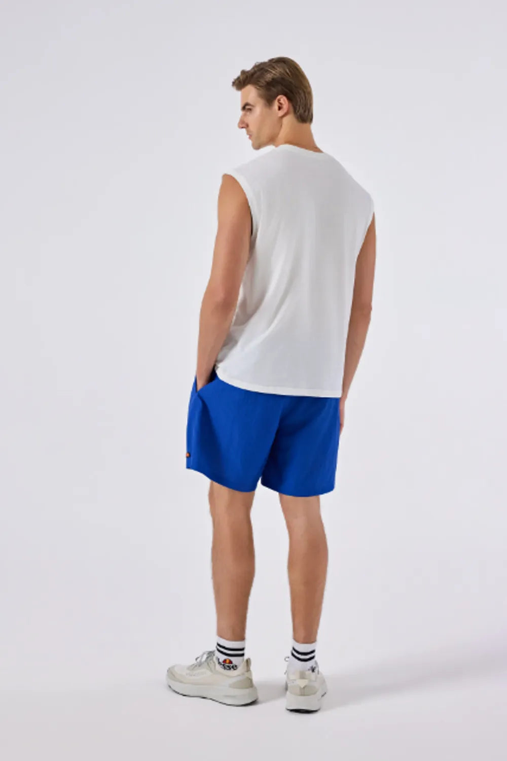 Ellesse Erkek Off White Tişört 6SM5041