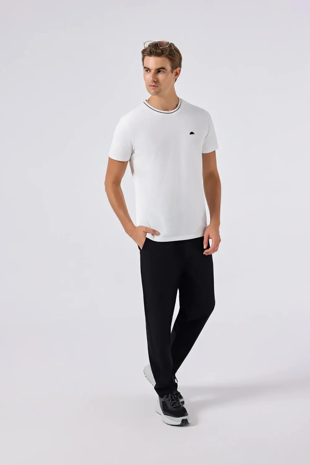 Ellesse Erkek Off White Tişört 6SM5058