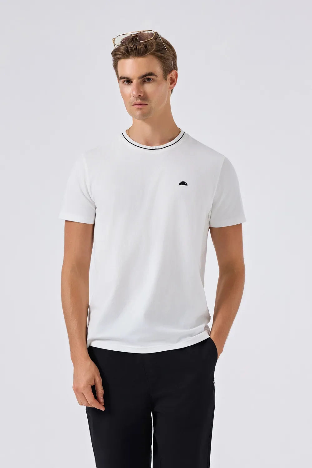 Ellesse Erkek Off White Tişört 6SM5058
