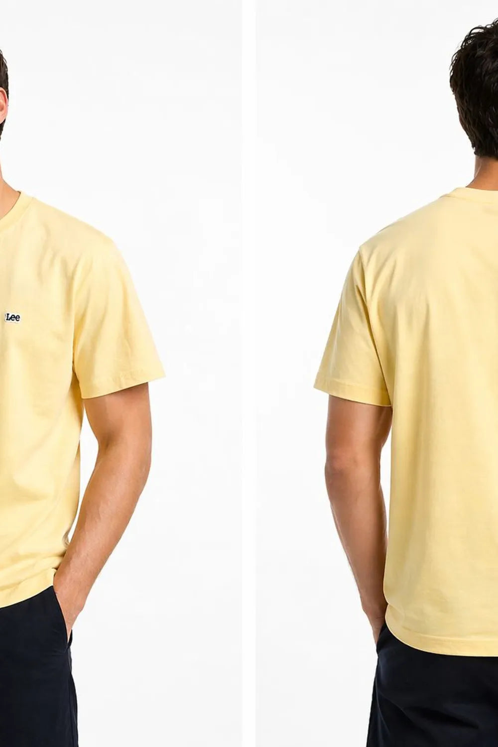 Lee Erkek Light Birch Bisiklet Yaka T-shirt L60UFQ818
