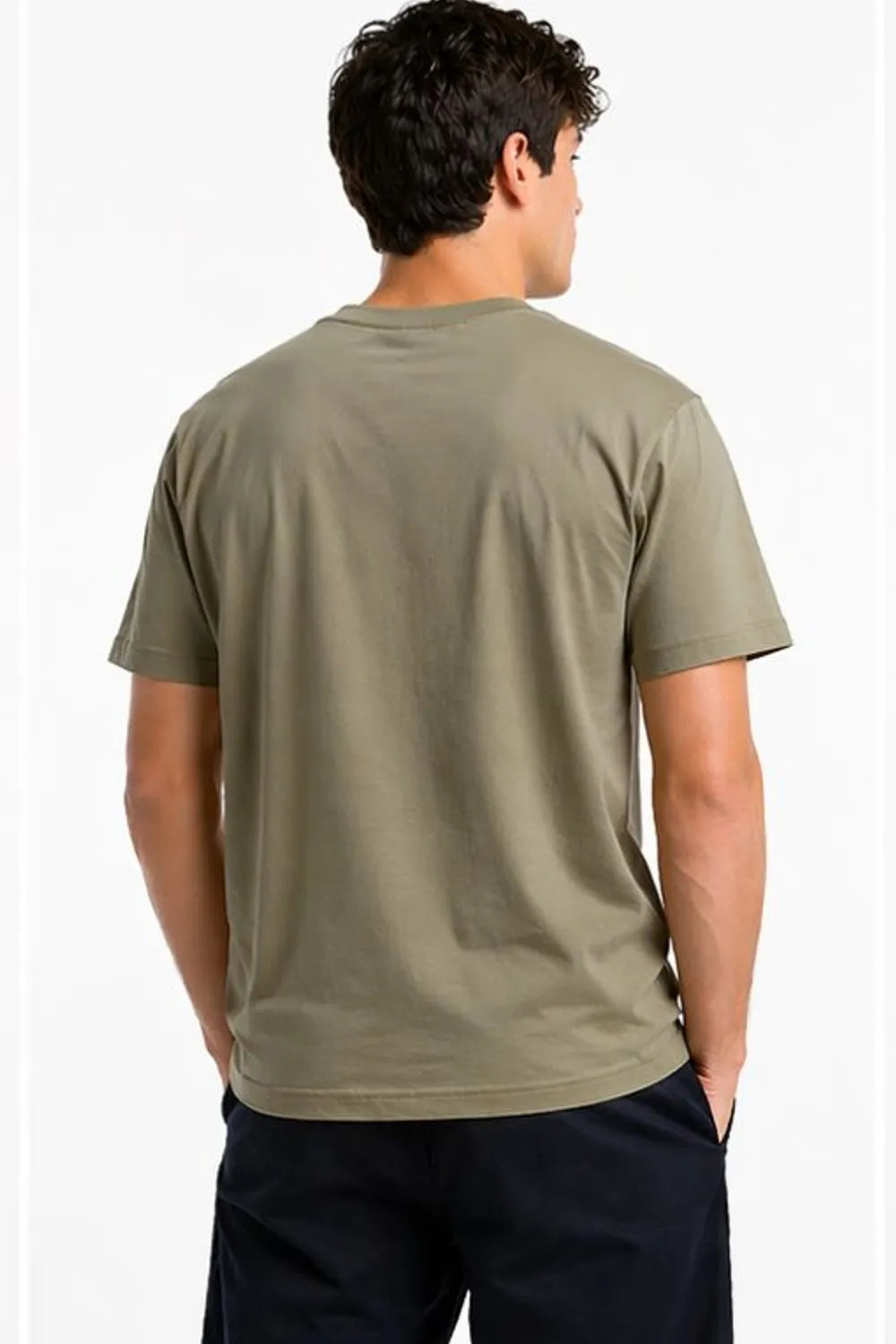 Lee Erkek Khaki Bisiklet Yaka Tişört L60UFQ801