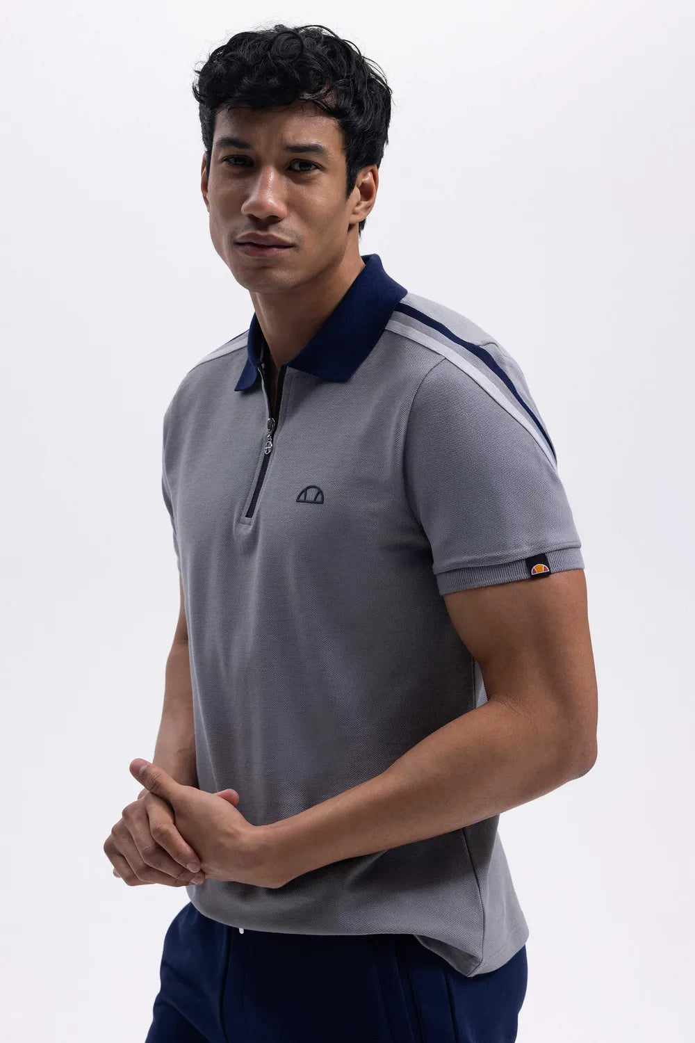 ELLESSE Erkek Gri Polo Tişört EM169-1