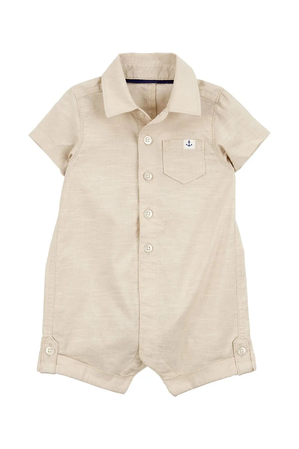 Erkek Bebek Kısa Tulum Kahverengi 1S428310
