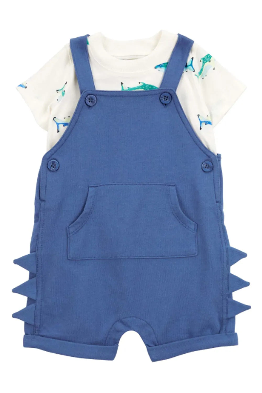 Erkek Bebek Salopet Set 2'li Paket Mavi 1S890710