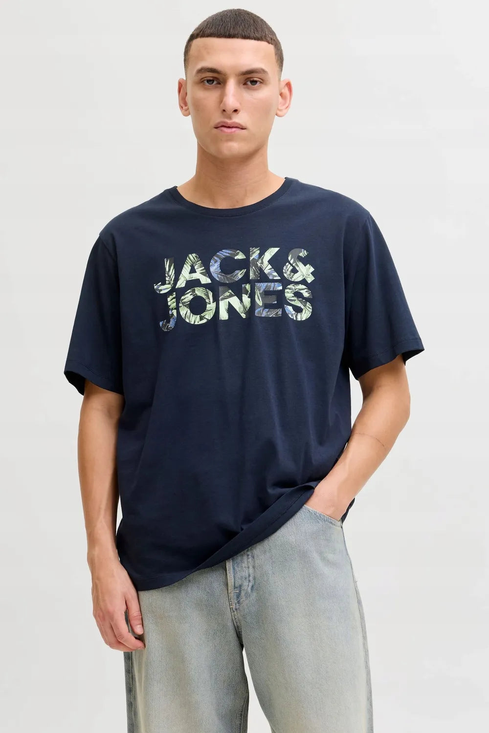 Jack&Jones Erkek Koyu Lacivert Tişört 12288536