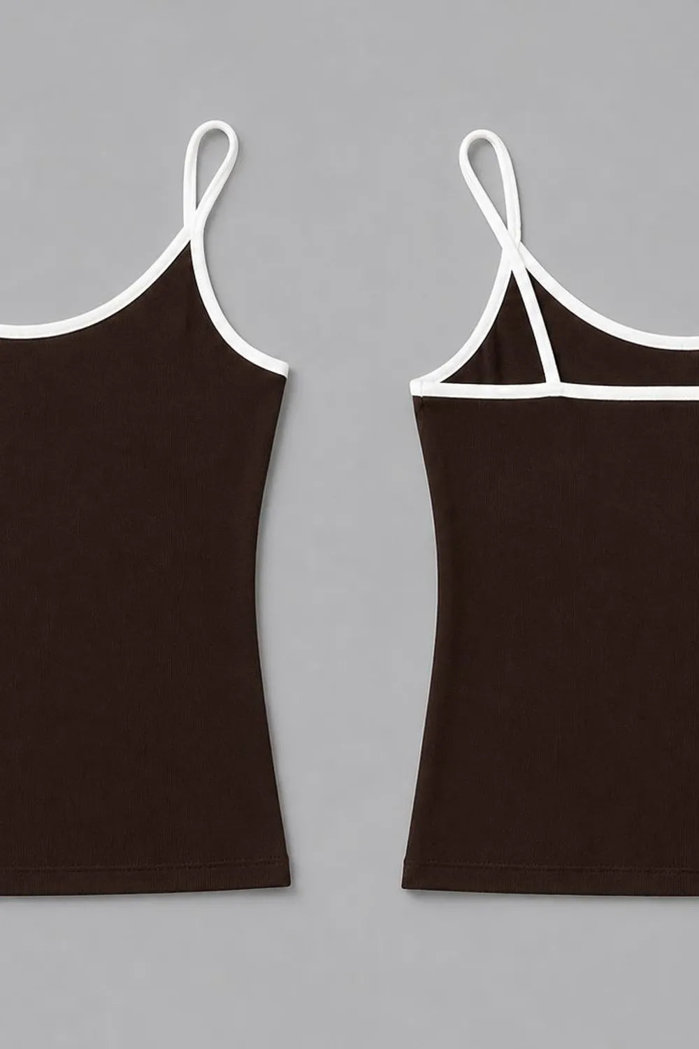 Di̇lvi̇n Kadın Kontrast Şeritli Koyu Kahverengi̇ Atlet 2112834