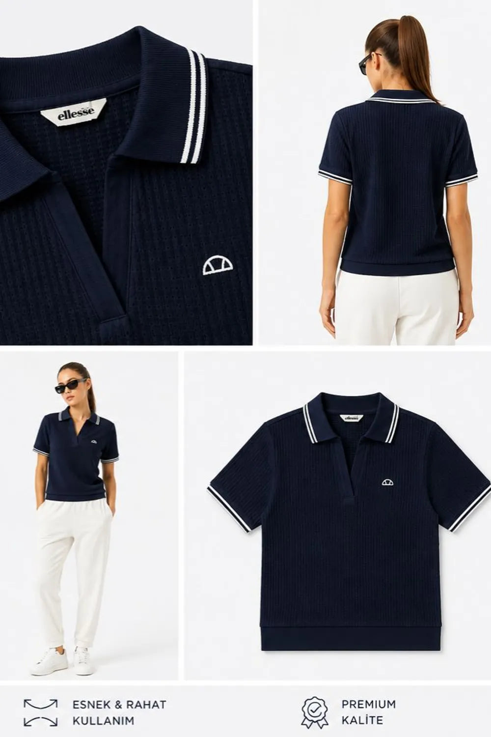 Ellesse Kadın Lacivert Polo Tişört 6SF5005