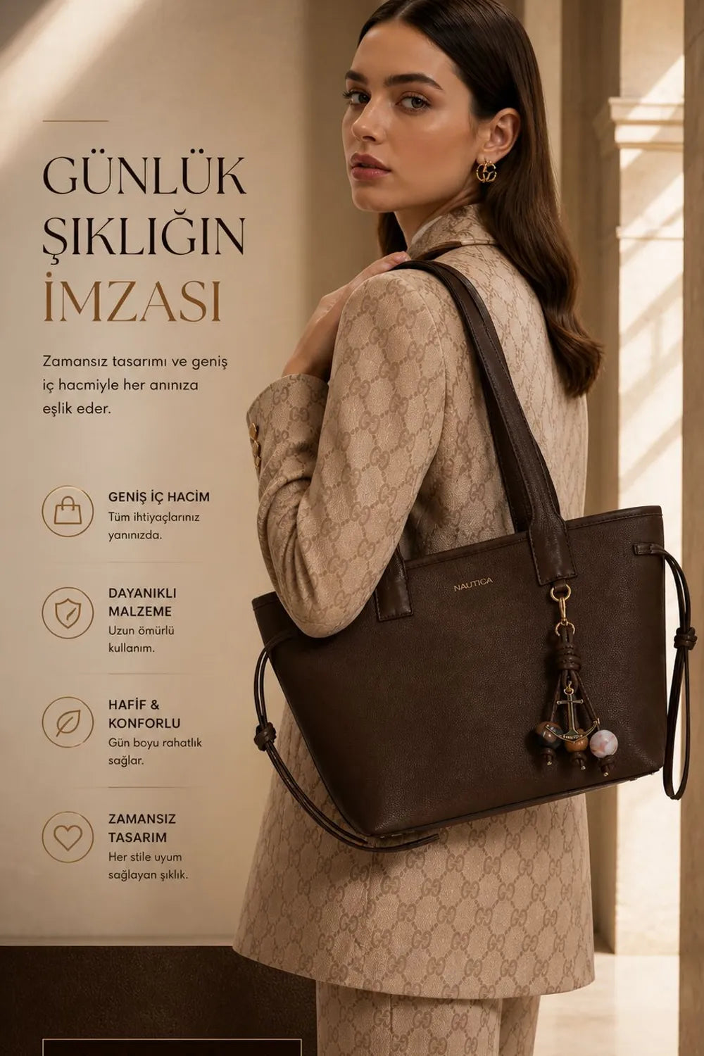 Nautica Kadın Kahve Çanta CN7655