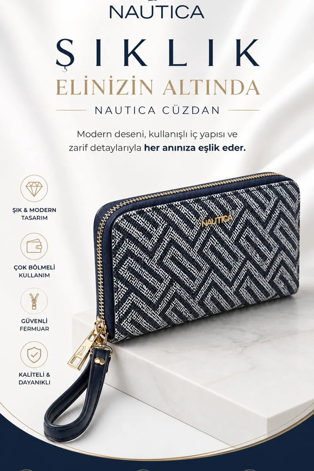Nautica Kadın Laci̇vert Cüzdan C7820