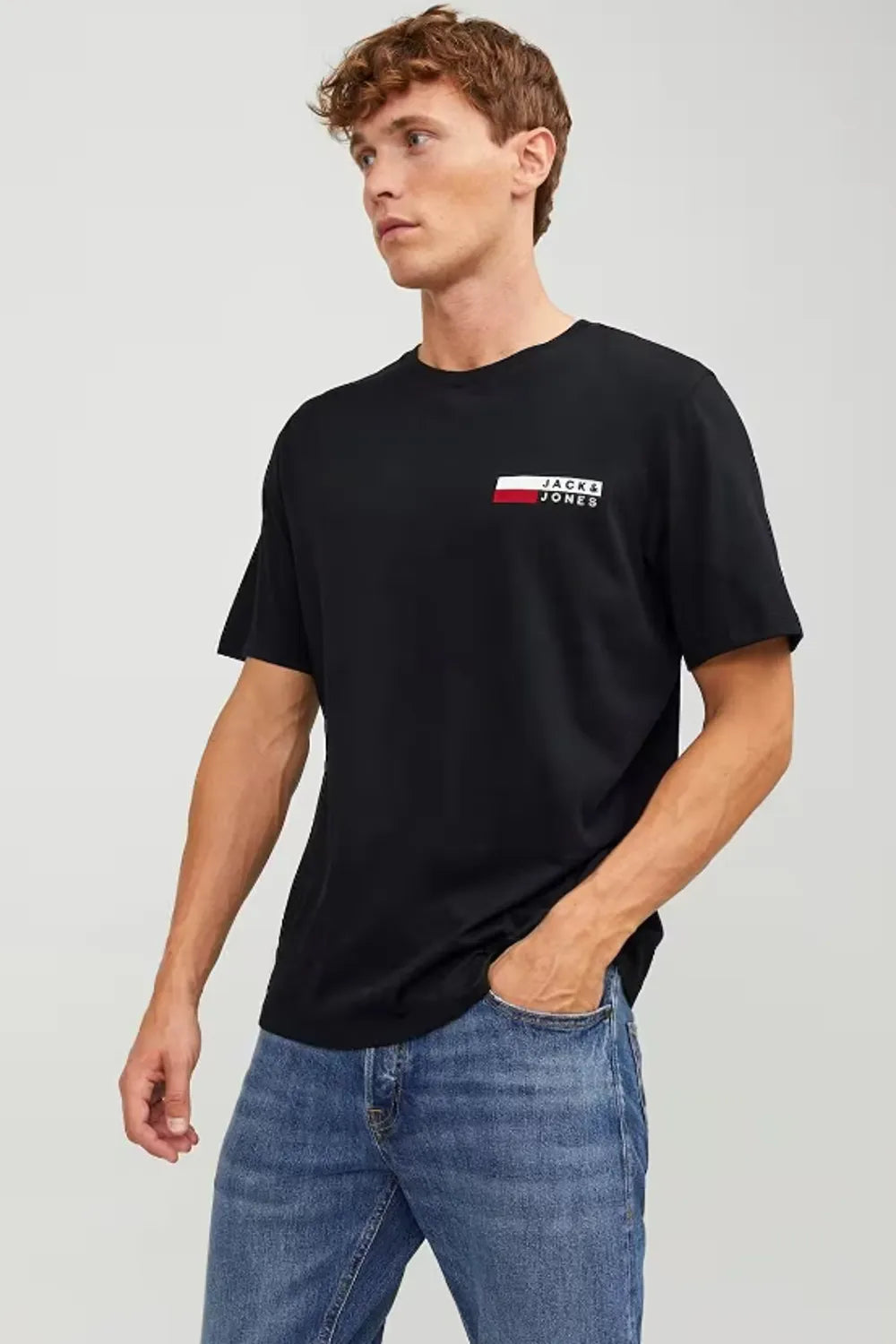 Jack&Jones Erkek Siyah Tişört 12233999