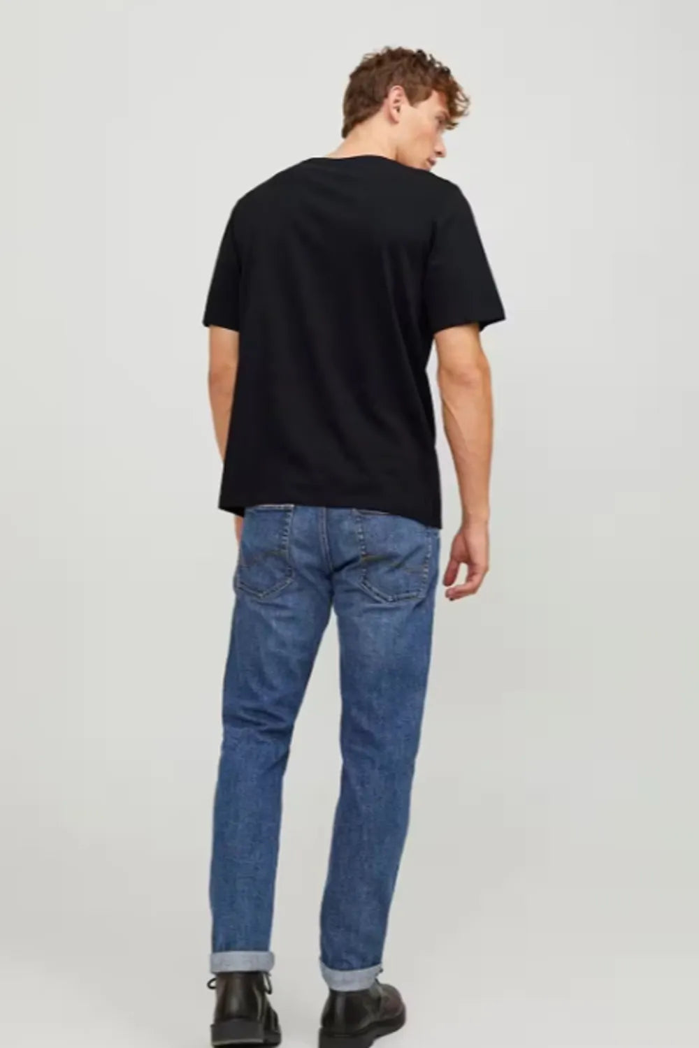 Jack&Jones Erkek Siyah Tişört 12233999