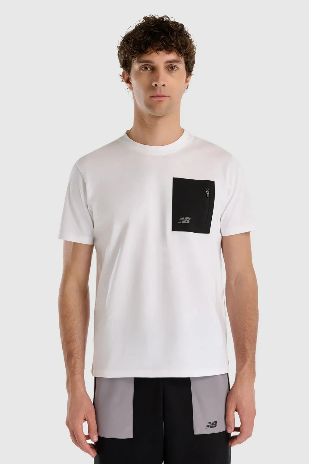 NEW BALANCE Erkek Beyaz T-shirt MNT1516