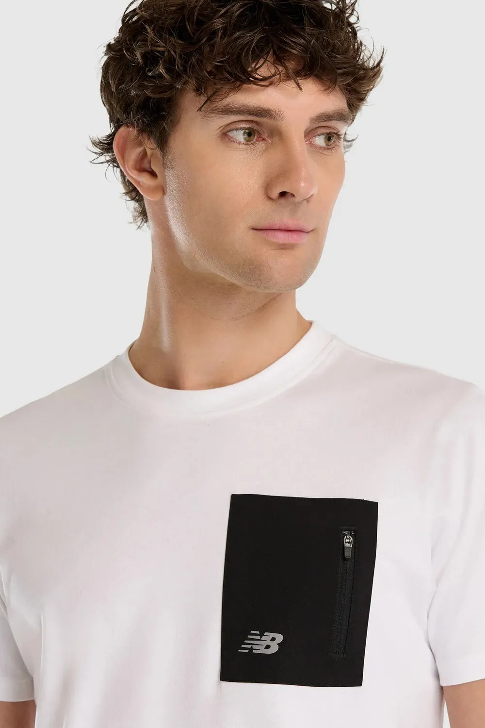 NEW BALANCE Erkek Beyaz T-shirt MNT1516
