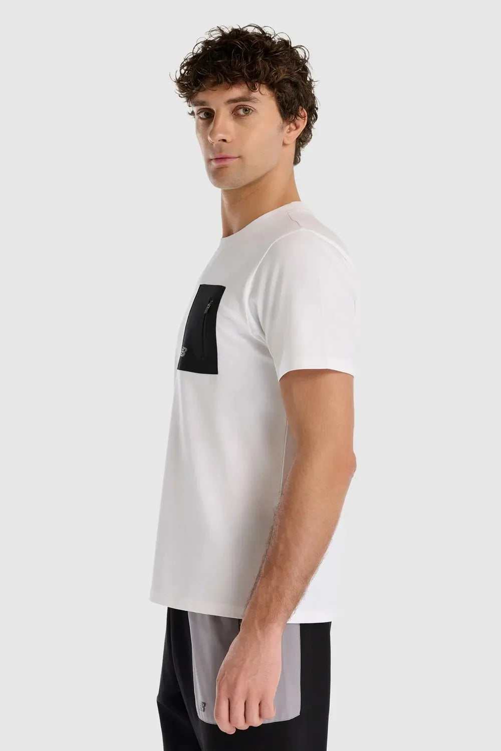 NEW BALANCE Erkek Beyaz T-shirt MNT1516