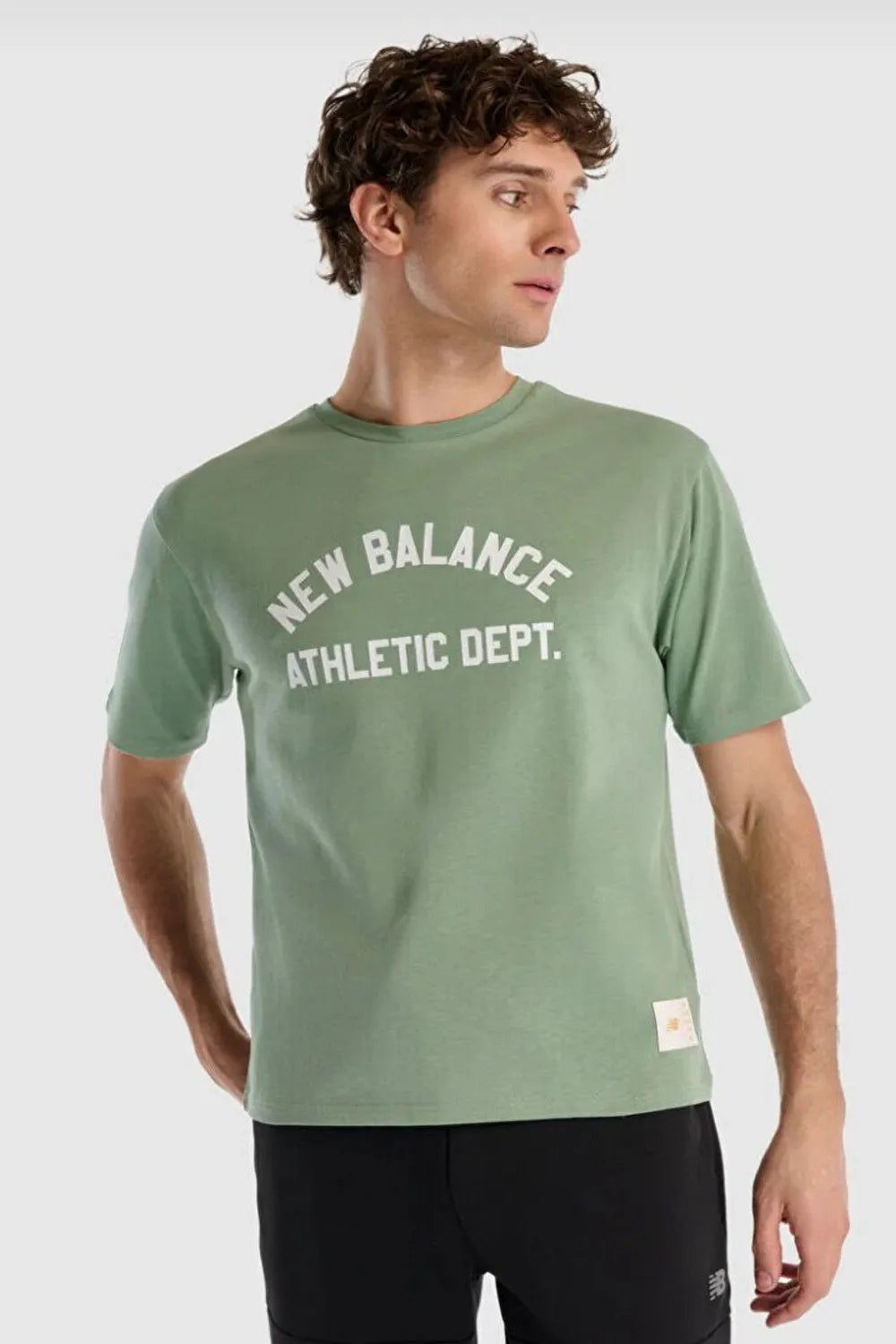 NEW BALANCE Erkek Yeşil T-Shirt MNT1519