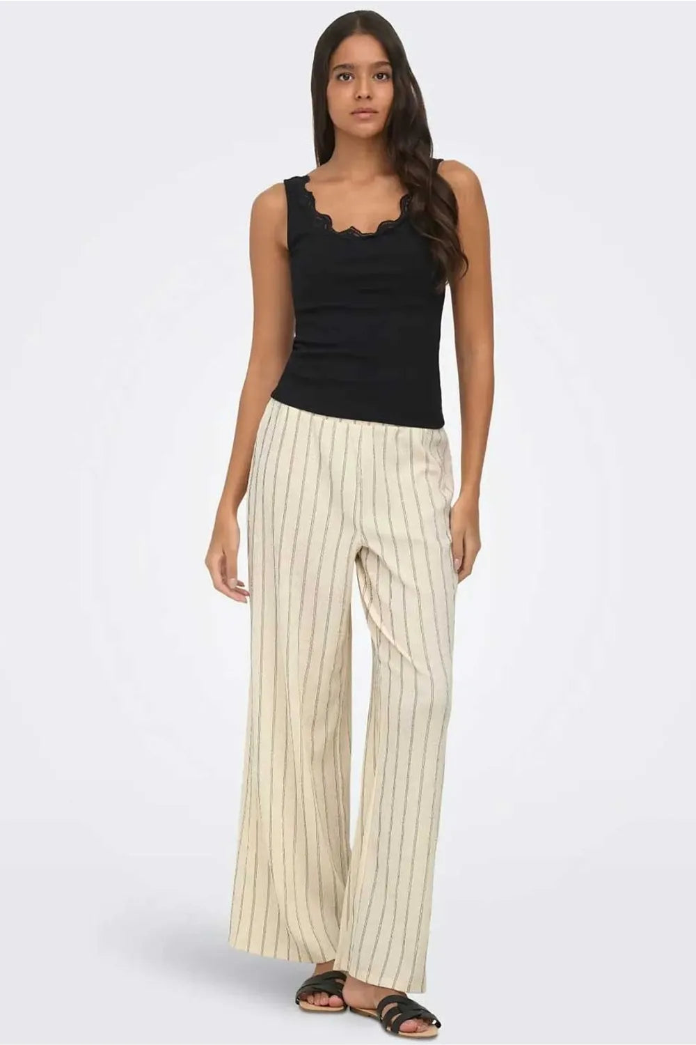 ONLY Kadın Krem Pantolon 15375289