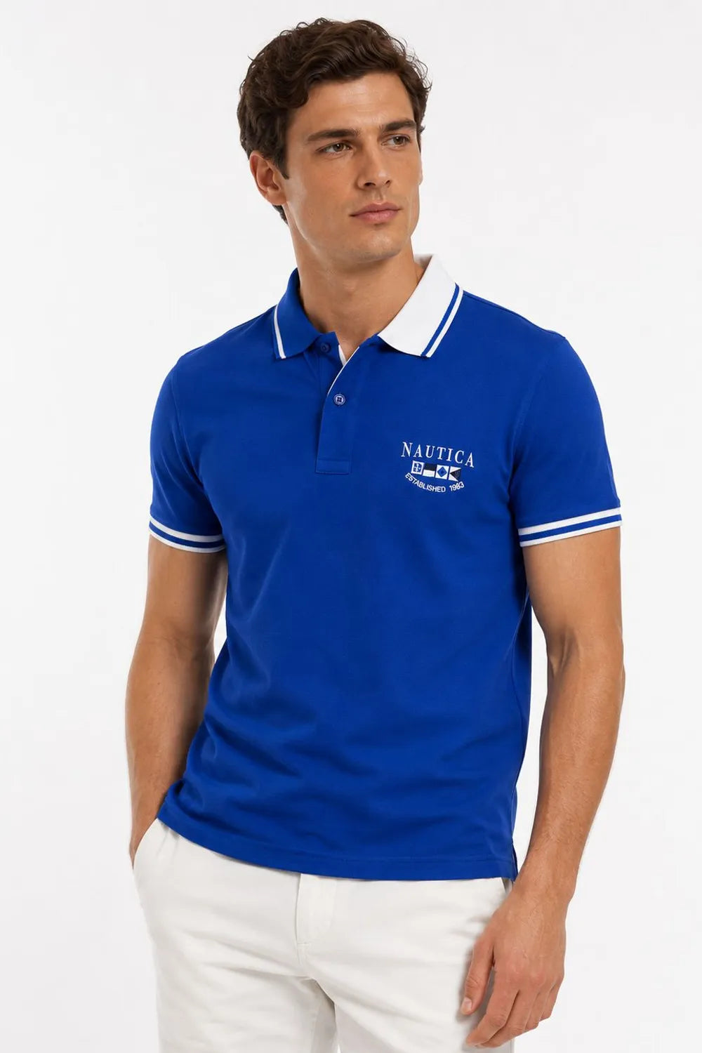 Nautica Erkek Mavi̇ T-shirt 35419