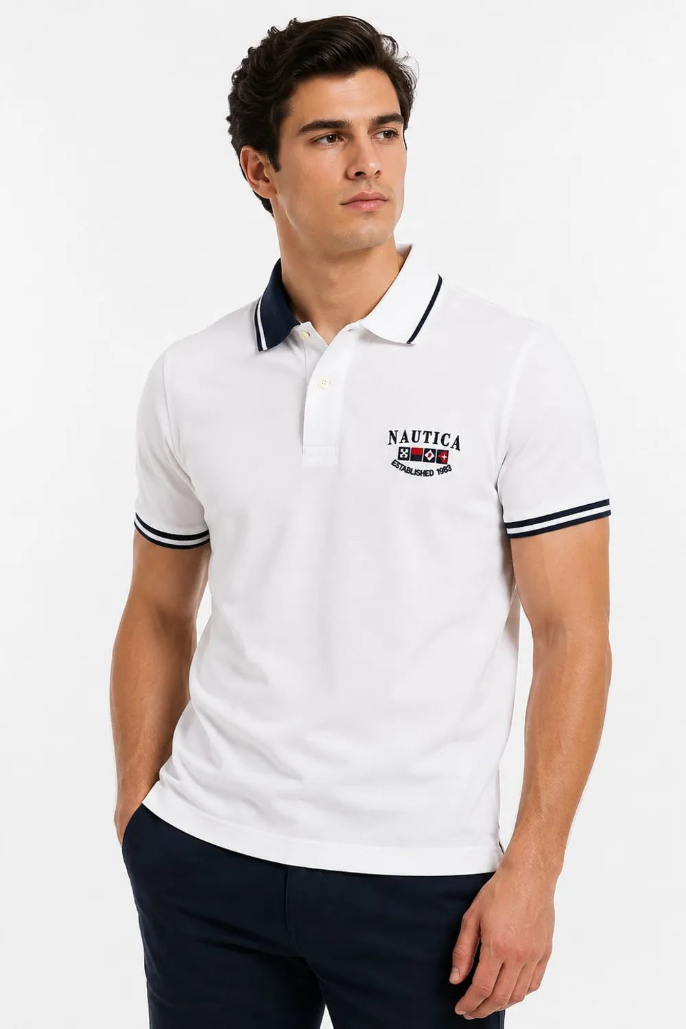 Nautica Erkek Beyaz T-shirt 35419