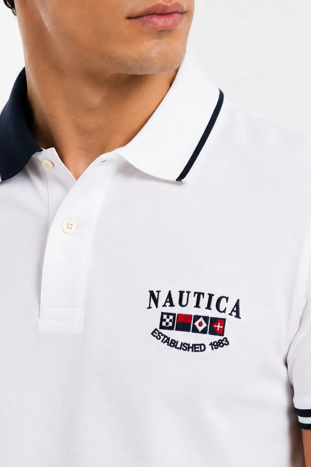 Nautica Erkek Beyaz T-shirt 35419