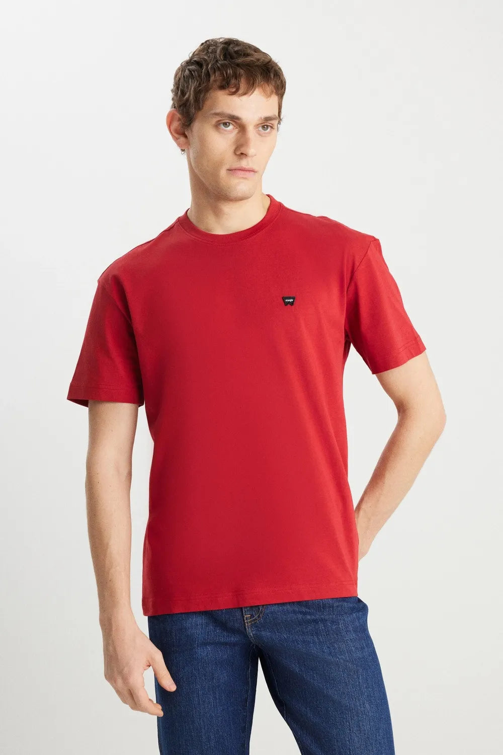 Wrangler Erkek Minimal Baskılı Kırmızı T-shirt W7NM203877600