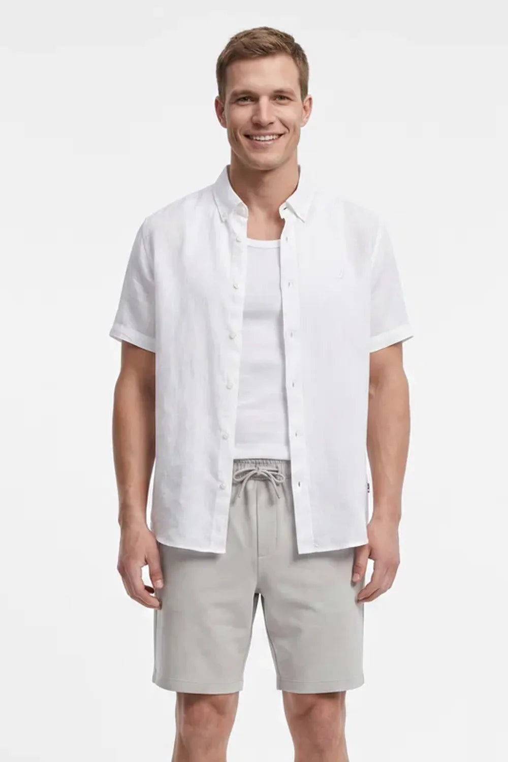Nautica Erkek Açik Yeşi̇l Gömlek W65105