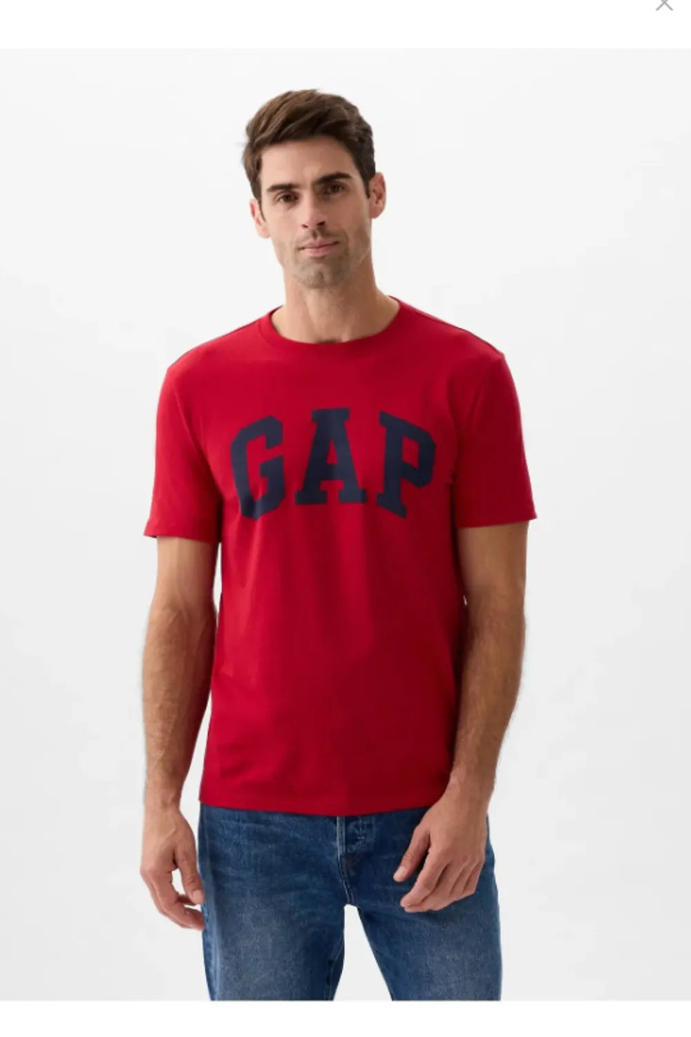 Everyday Soft Gap Logo T-Shirt erkek kırmızı