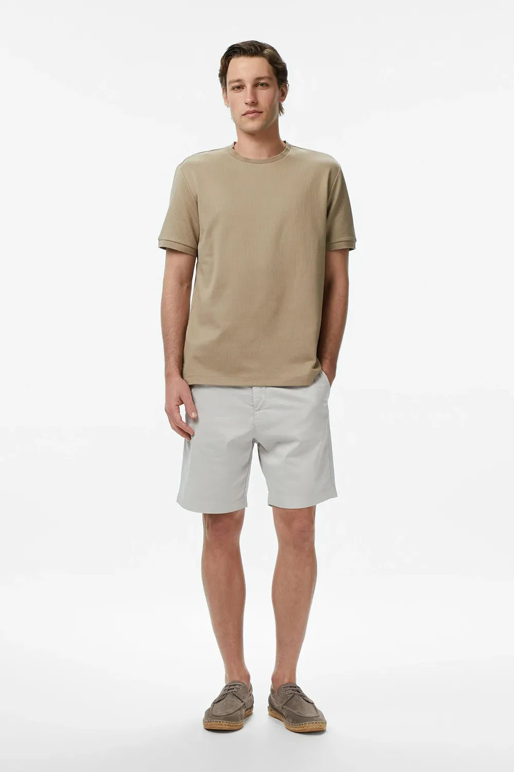 Nautica Erkek Bej Regular Fit T-Shirt V65322