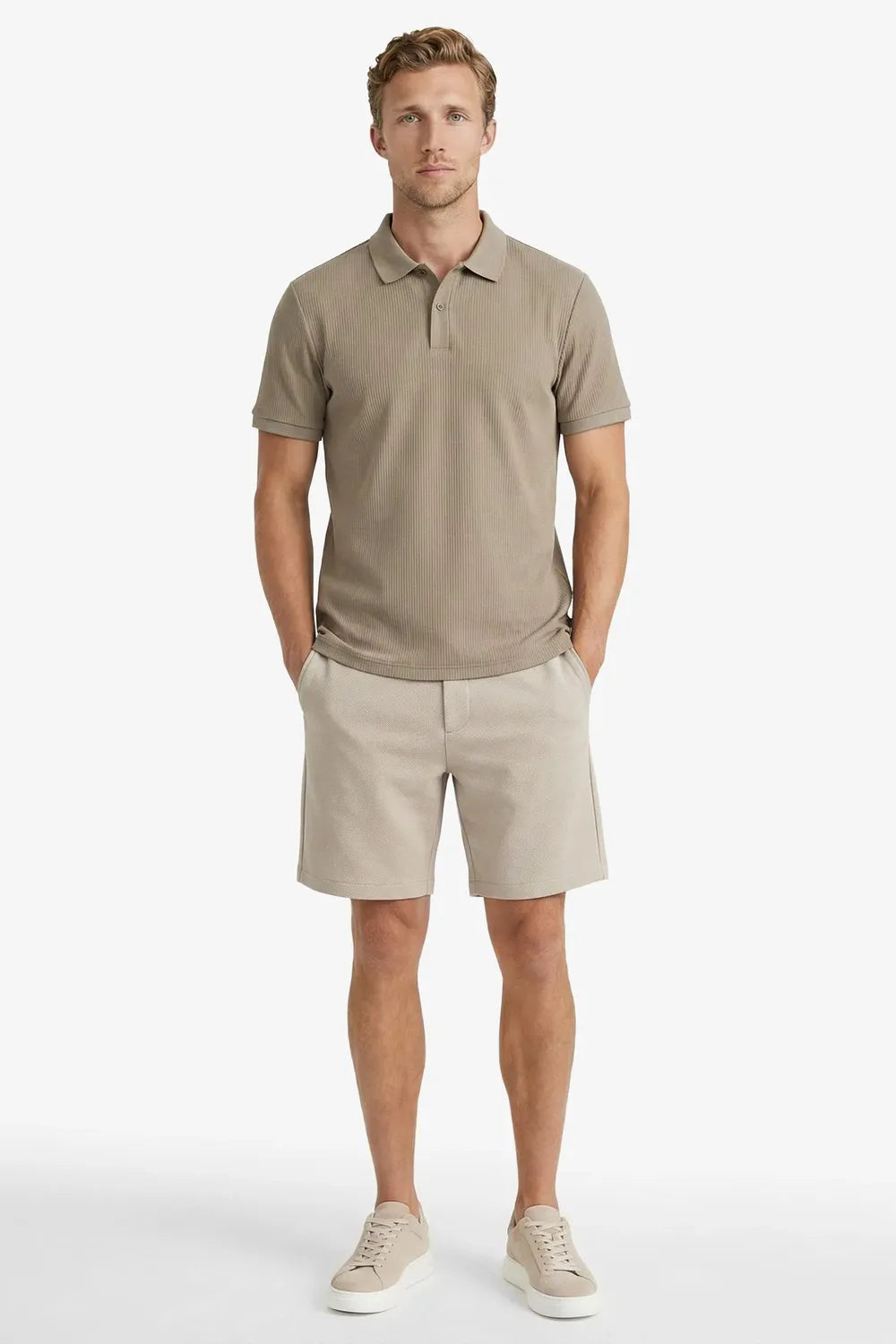 Nautica Erkek Bej T-shirt K65231