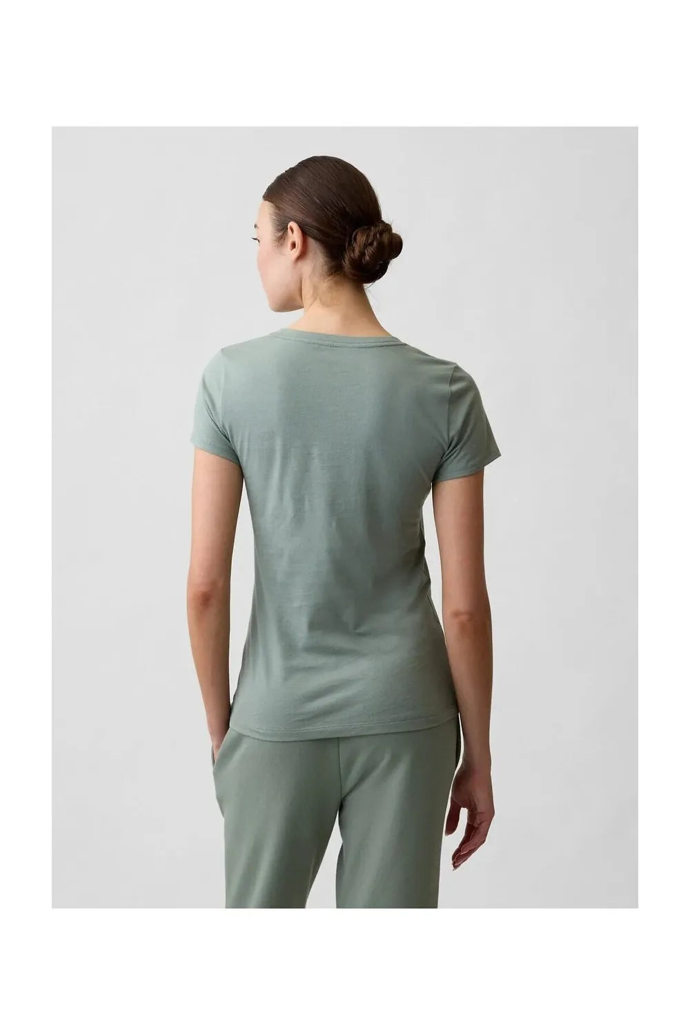 Gap Logo T-Shirt kadın yeşil