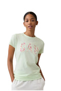 Gap Logo T-Shirt kadın açık yeşil