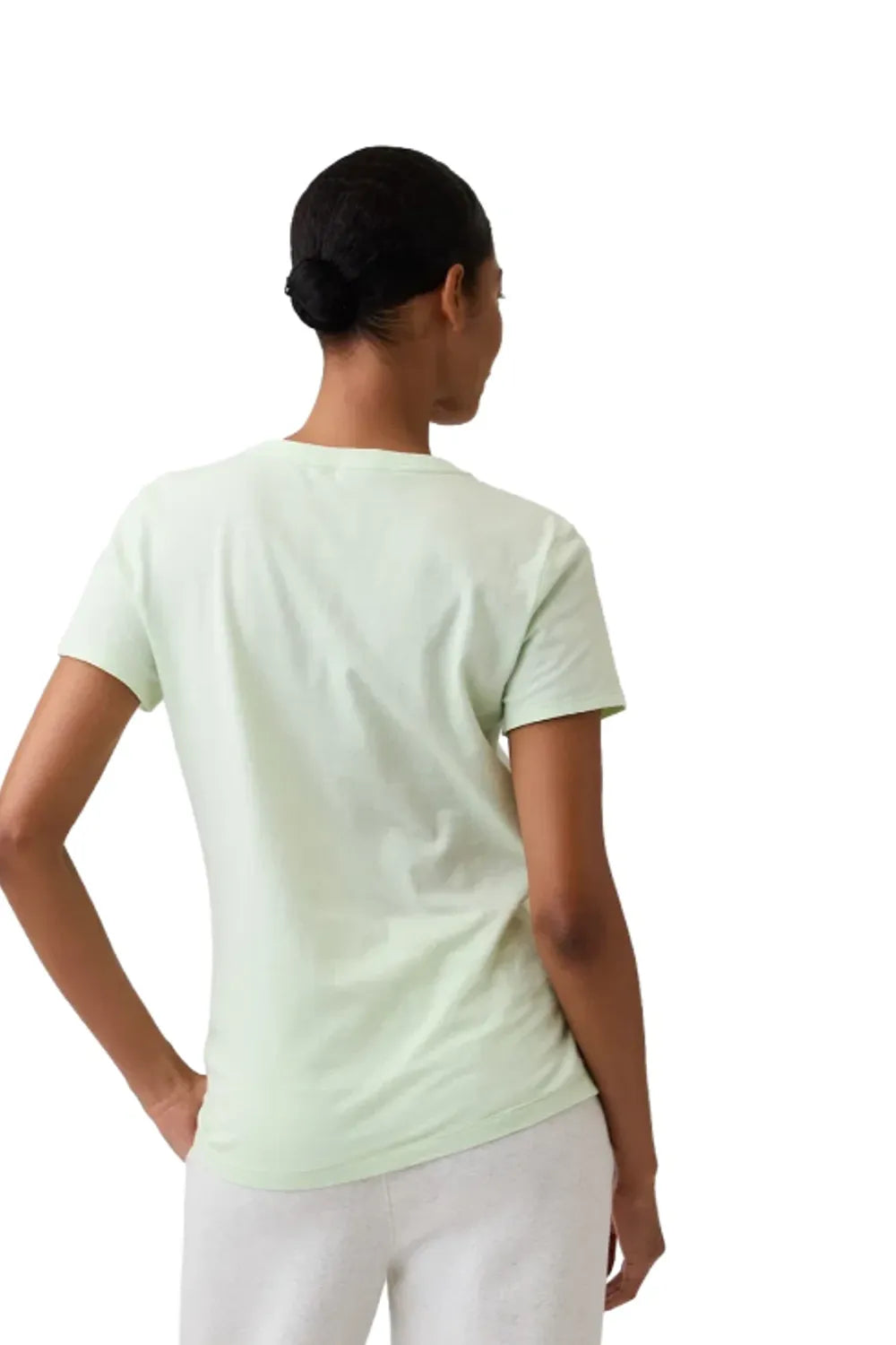 Gap Logo T-Shirt kadın açık yeşil