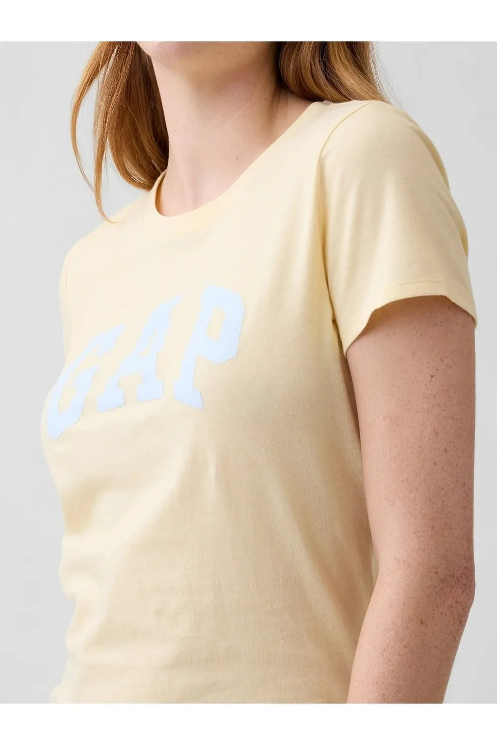 Gap Logo T-Shirt Kadın Sarı