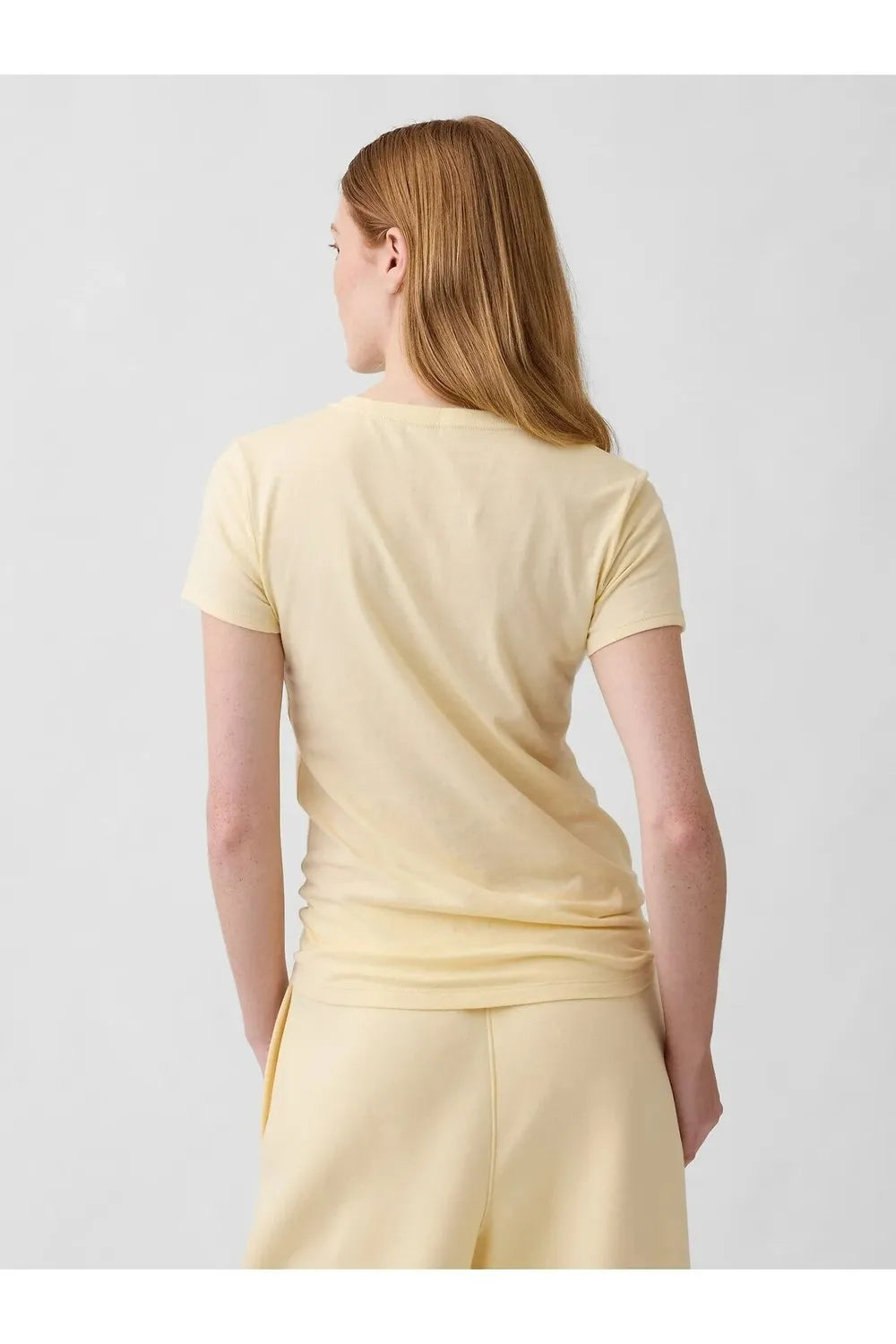 Gap Logo T-Shirt Kadın Sarı