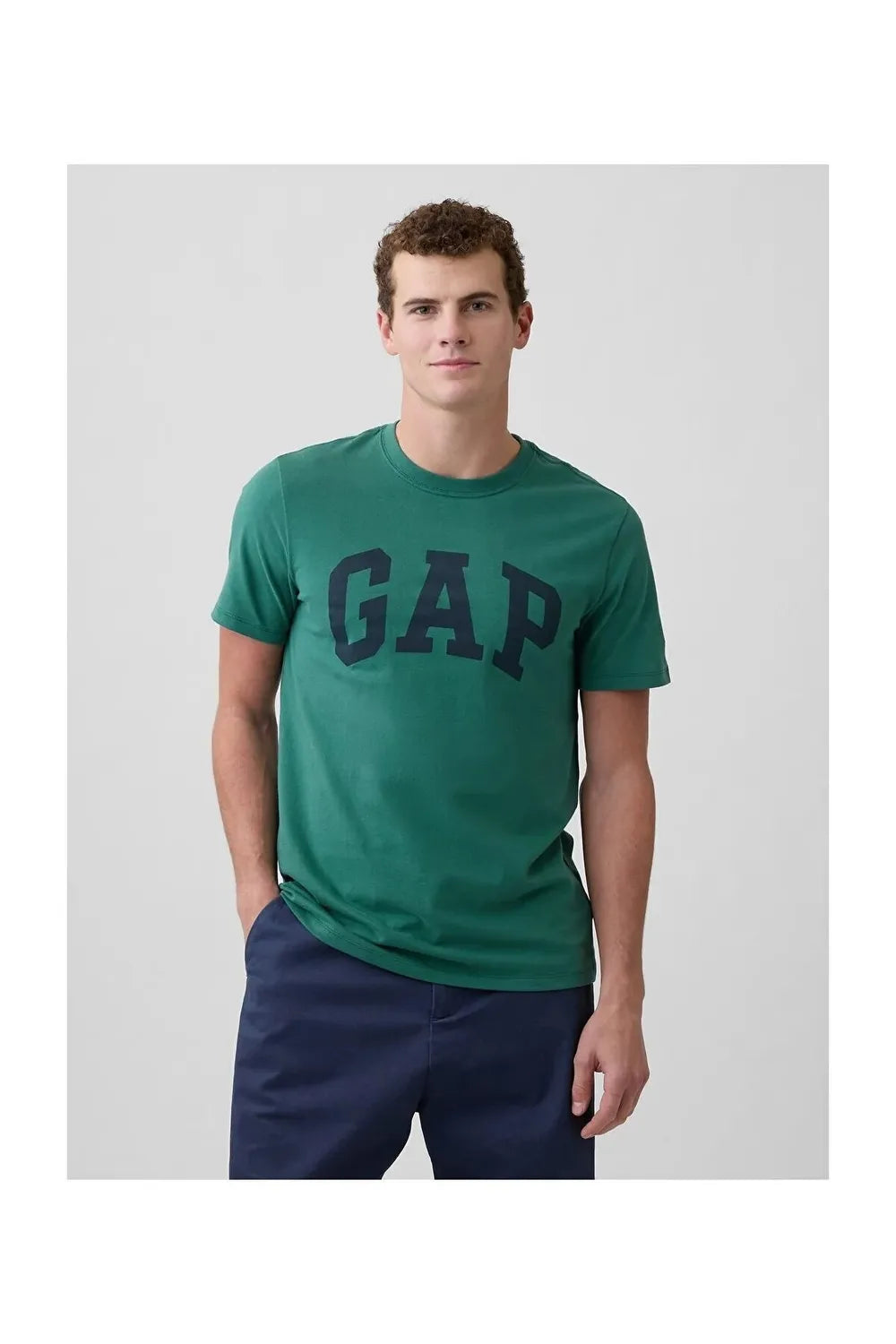 Everyday Soft Gap Logo T-Shirt yeşil erkek