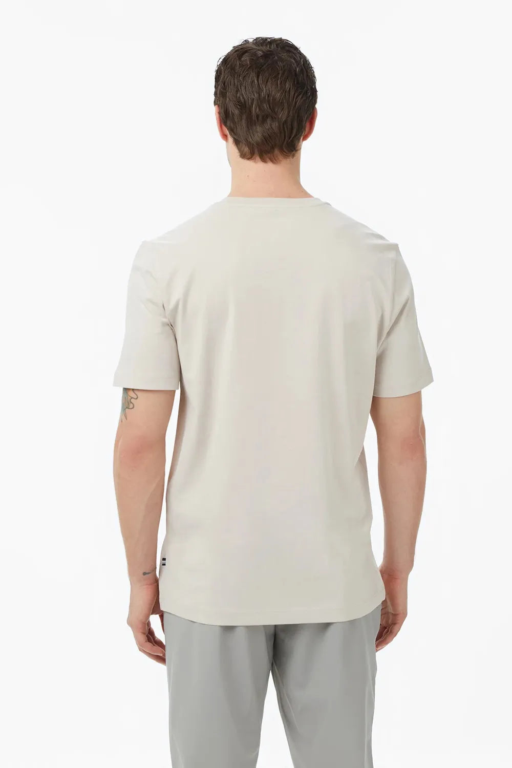 Nautica Erkek Bej Regular Fit Baskılı T-Shirt