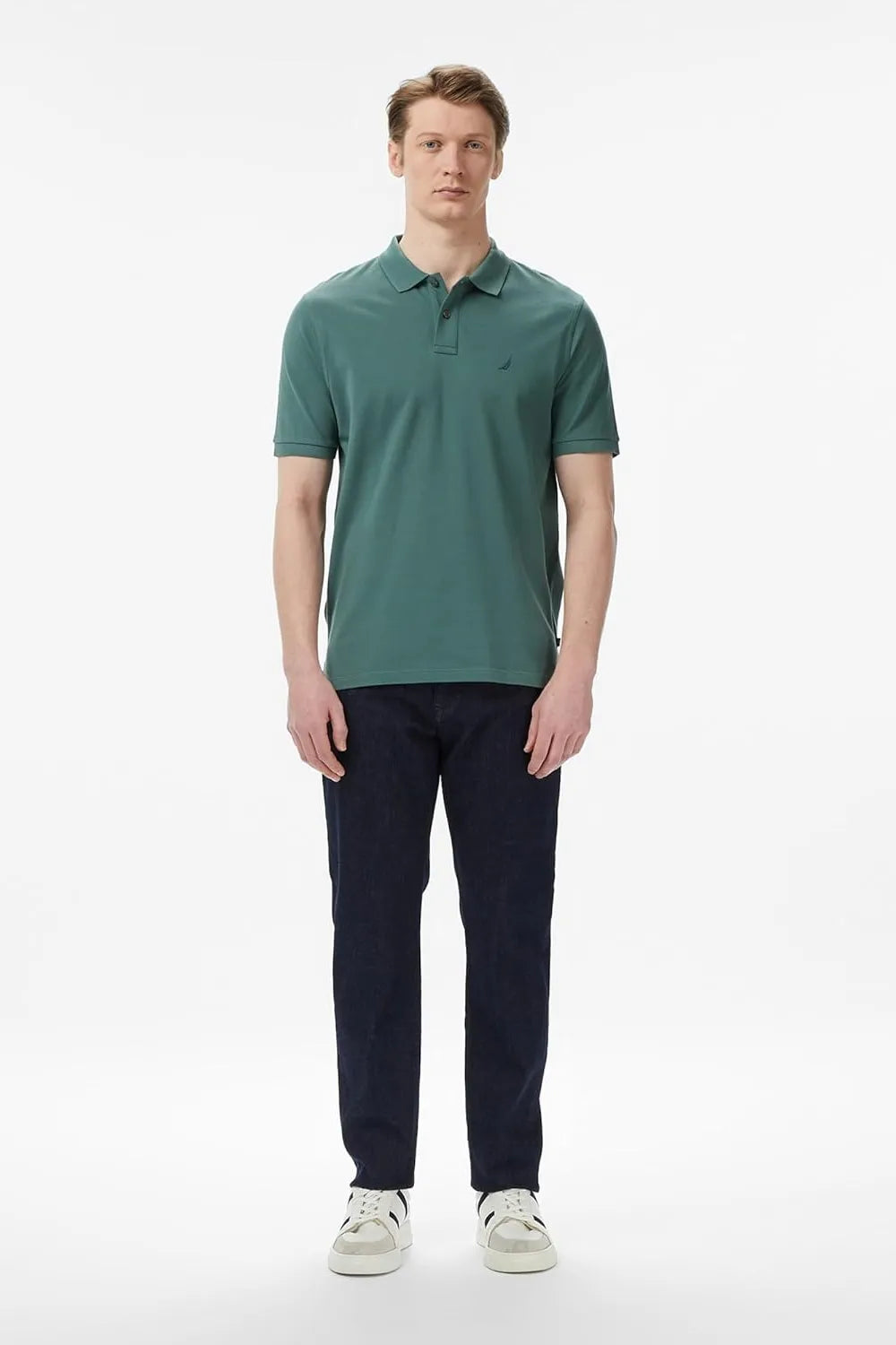 Nautica Erkek Yeşil Regular Fit Polo Yaka T-Shirt