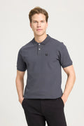 Wrangler Erkek Antrasit Polo T-shirt W7D5K4XX2T003