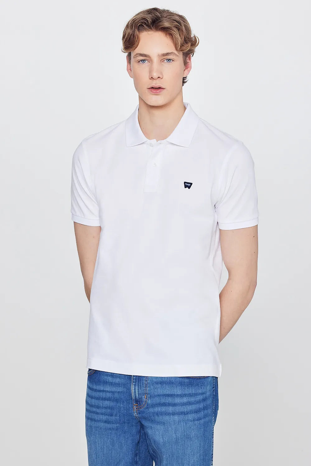 Wrangler Erkek Beyaz Polo T-shirt W7D5K4XX2T989