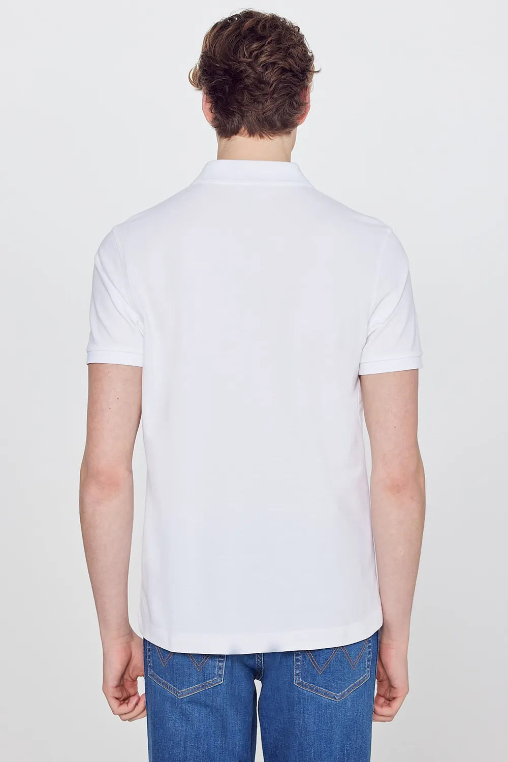 Wrangler Erkek Beyaz Polo T-shirt W7D5K4XX2T989