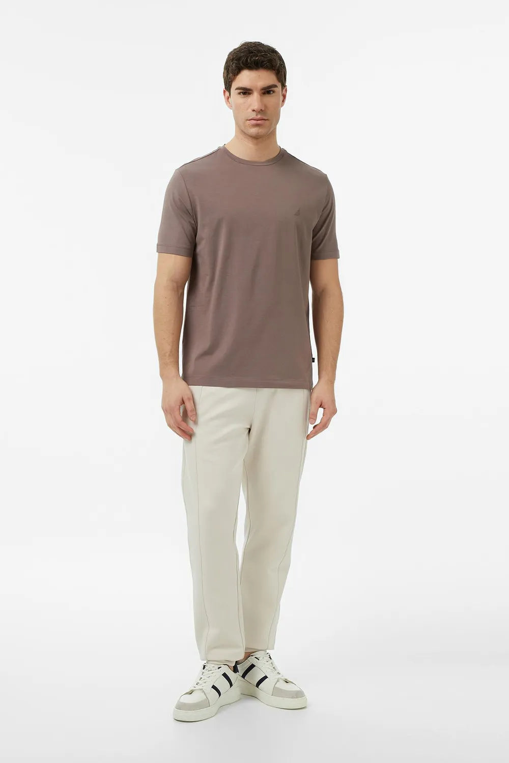 Nautica Erkek Kahverengi̇ T-shirt 65361
